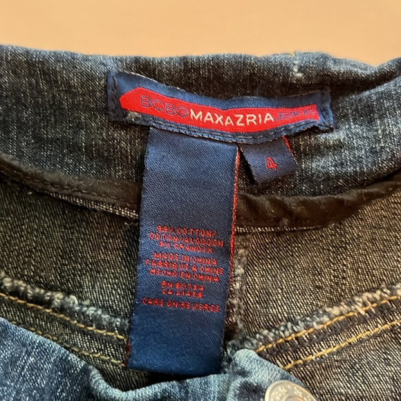 BCBG Maxazria Jeans Denim Skirt Size 4 - Picture 14 of 16
